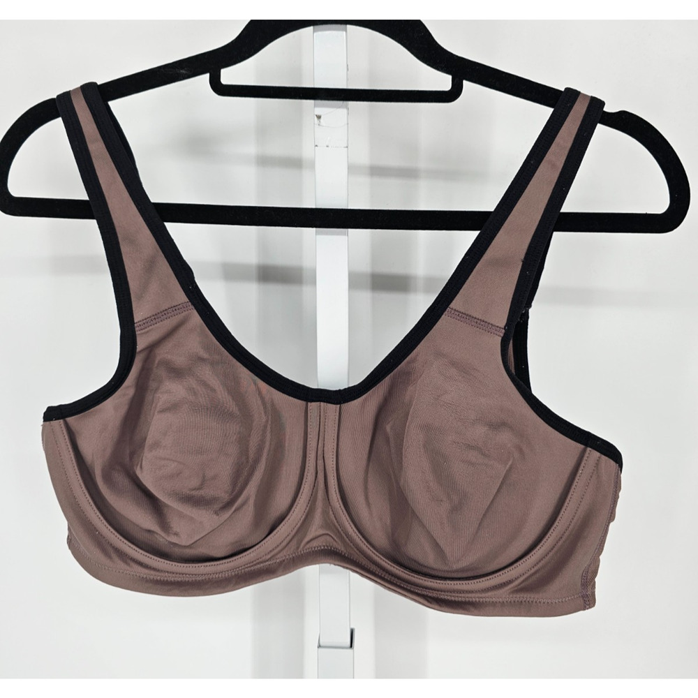 Paramour Womens Sz 40C Unlined Full Coverage T Shirt Bra Taupe Brown